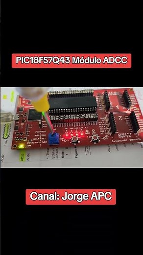 PIC18F57Q43 Configuración del módulo ADC Computacional MPLAB X