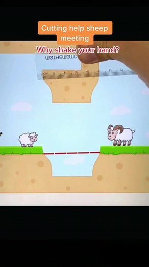 Playful Animated Sheep Adventure on Green Platform