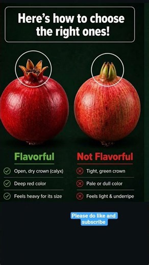 How to Choose the Perfect Pomegranate 🍎 | Sweet & Juicy Pomegranate Trick!
