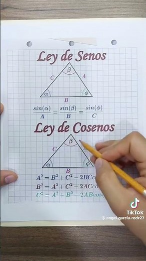 🔴🔥Conoce la Ley de Senos y la Ley de cosenos!🇲🇽🔴📚