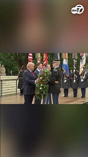 Trump lays wreath at Arlington National Cemetery on Memorial Day