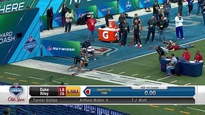 Duke Riley runs official 4.58 40-yard dash