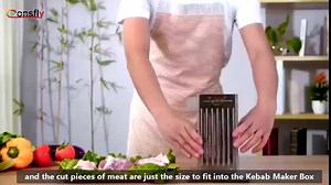 49 Holes Barbecue Meat Skewer Maker, Kebab Maker Box Stainless Steel Kebab Kitchen Tool for BBQ Making Kabobs Kit