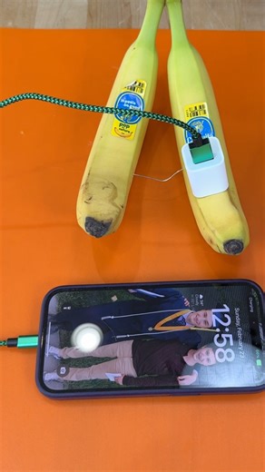 16K views · 34 reactions | Banana Phone Charger - It's all in the potassium. Isn't science amazing. #iphone #phonecharger | Rebecca JS | Facebook
