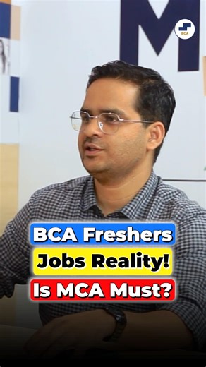 💥BCA Freshers Jobs Reality in 2026? Is MCA Must After BCA? #shorts #BCA #BCAcourse #BCAreality