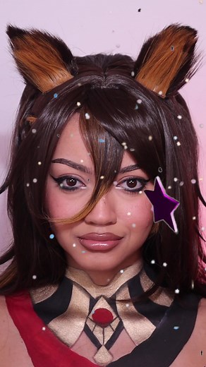 When a pyro character walks into a party…🌡️🔥@GenshinImpact_En #GenshinImpact35 #genshin #eyeliner #eyemakeup