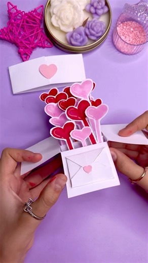 How to make a love box for valentine 💝#diy #shorts #love #valentinesday #handmade #vianacalligraphy