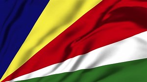 Seychelles Waving Flag, Seychelles Flag, Flag of Seychelles Waving Animation, Seychelles Flag 4K Footage