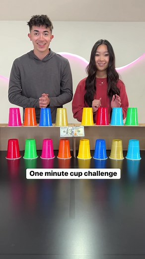 Can They Match All the Cups in Under One Minute!? 😲