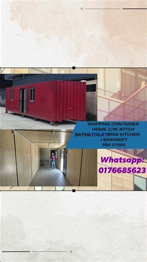 Kabin Kontena/Shipping container cabin #cabinhome #rumahkontena #rumahmurah #tinyhouse #rumahkebun