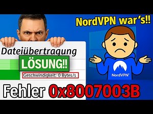 File transfer on the network fails – Fix Windows error 0x8007003B (cause: NordVPN)