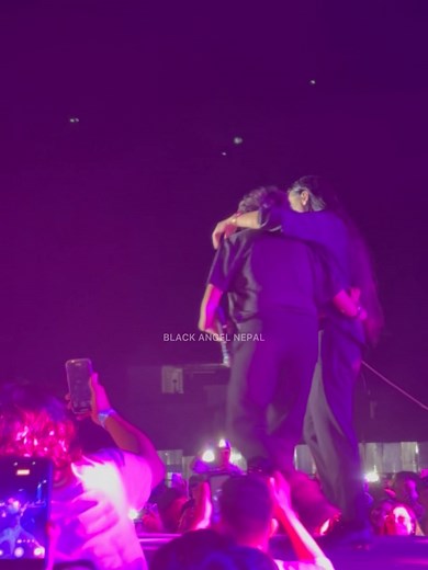 Anish Blon sharing the stage with Swapnil Sharma live at Echo Muzic Fest, Birtamode ❤️ | Black Angel Nepal