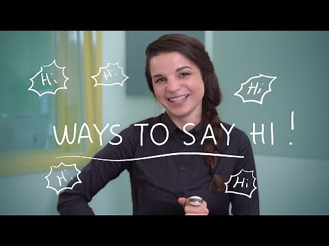 Weekly English Words with Alisha - Ways to say Hi