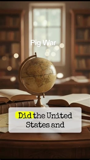 The Pig War was one of the strangest international conflicts in history. #PigWar #WeirdHistory #HiddenHistory #USHistory #HistoryFacts San Juan Islands border dispute 1859 US British troops standoff history war started by pig story Pig War Washington state history US UK territorial disputes 1800s funny but real wars history weird historical conflicts