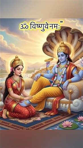 ॐ विष्णुवे नमः"#youtubeshorts #vishnu #laxmi #ytshorts