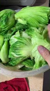 Making pickle cabbage.