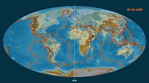 Major Earthquakes 1900-2017 On Global Relief Stock Footage Video (100% Royalty-free) 27161626 | Shutterstock