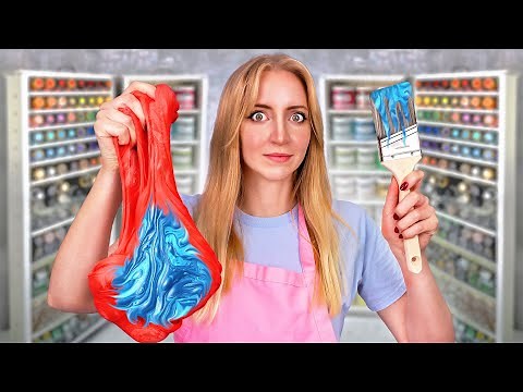 Adding All My Art Supplies into SLIME!