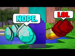 What if Items were IMPOSSIBLE to PICK UP in Minecraft