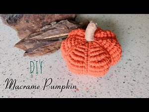 How to Make Macrame Pumpkin | Step by Step Tutorial | Halloween Decorations 🎃