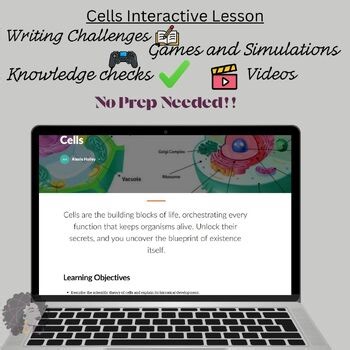 Biology Cells Online Interactive Lesson- Quick Link