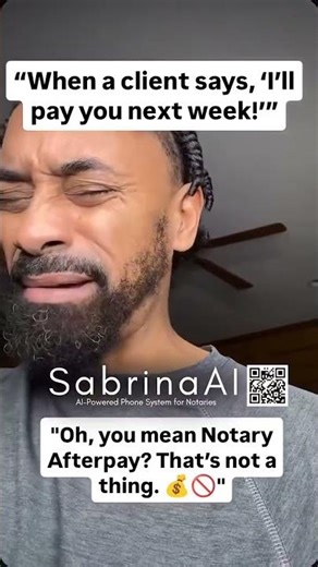 When a client says, ‘I’ll pay you next week!’”📌 "Oh, you mean Notary Afterpay? That’s not a