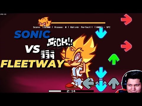 SONIC vs FLEETWAY on CHAOS NIGHTMARE (Phantasm) best SONIC fnf MOD?