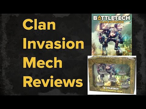 Battletech Clan Invasion Box Mech & Elemental Review