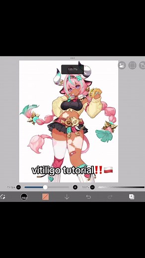 Vitiligo Tutorial Featuring Genshin Impact Characters