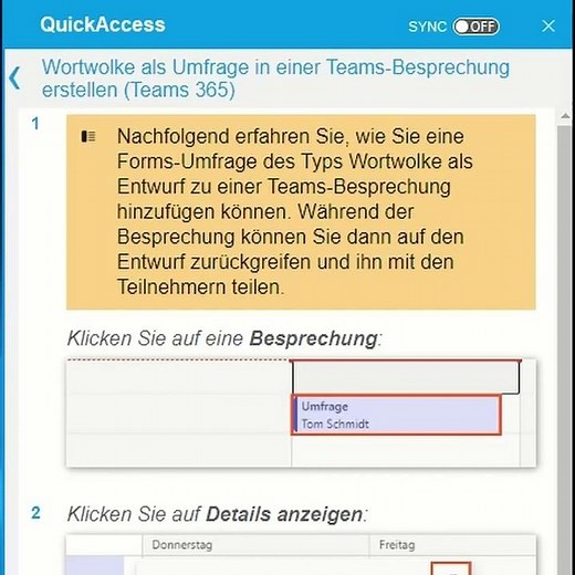 Wort-Wolke als Umfrage in einer Teams-Besprechung erstellen (Teams 365)