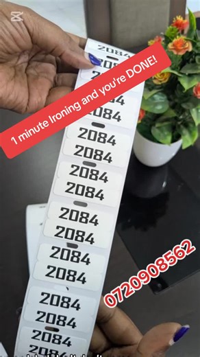 These iron-on labels legit don’t come off! Not in the wash, not in mud, not during games time! Label once… enjoy the whole year. #fyp #fyppppppppppppppppppppppp #viralvideos #tiktokkenya #uniformlabels