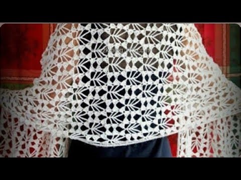 HOW TO CROCHET A FAST AND EASY RECTANGULAR SHAWL, WRAP, SCARF | WINTERS SCARFS| | CrochetGuru