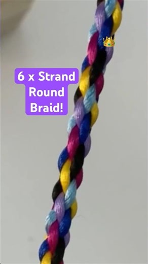 6 x strand round braid! Six strand plait how - to