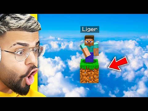 I played MINECRAFT on ONLY 1 BLOCK..