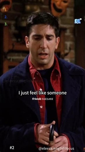 This guy says hello, I wanna kill myself.| friends english S1E1#02