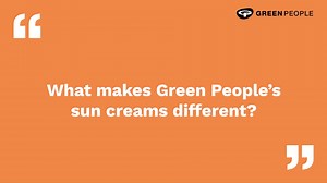 Ever wondered what makes Green People's sun creams different? Watch our video below of Charlotte explaining the benefits of using our natural sun creams. 🌱 | Green People Organic