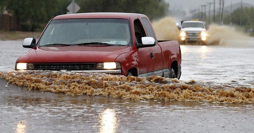 Widespread thunderstorms from the remnants of hurricane Norbert brought more than three inches of rain in a very short amount of time