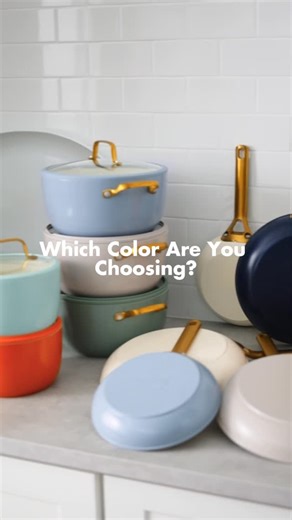 GreenPan on Instagram: "Meet Reserve Pro — the new look of PFAS-free 🔥 Our bestselling collection just got a glow-up: ultra-tough hard anodized aluminum, next-level nonstick, and stackable gold-tone handles in 11 sleek new shades. It’s not just beautiful. It performs. Comment “Reserve Pro” and we’ll send you the link to shop. #theoriginalgreenpan #healthycooking #pfasfree"