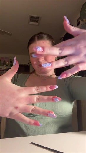 New nails!! Third time ever doing nail art!