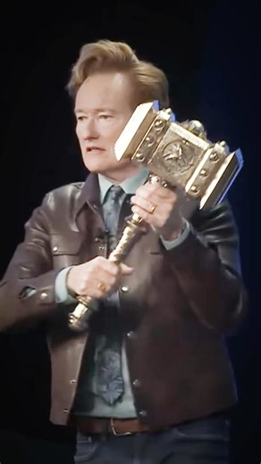 World of Warcraft on Instagram: "Conan O’Brien unlocked a legendary award at @sxsw #Doomhammer #SXSW @teamcoco Doomhammer creation credits: @jpartfoundry"