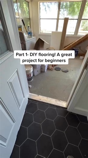 6K views · 36 reactions | DIY Flooring! Such an easy project that makes a huge difference! #DIY #happyfeetinternational #LVP | Nik and Liv DIY | Facebook
