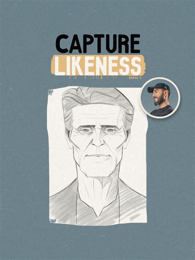 Have you ever drawn someone and ended up with a face that looks nothing like them? Capturing likeness is often easier than it seems. At its core, it’s about arranging simple shapes in the right size and relationship. When those shapes are placed correctly, the face becomes recognizable with surprisingly few lines. This approach works especially well with characters, since they are designed to be iconic from the start. By ignoring the person and focusing only on shapes, you can simplify the proce