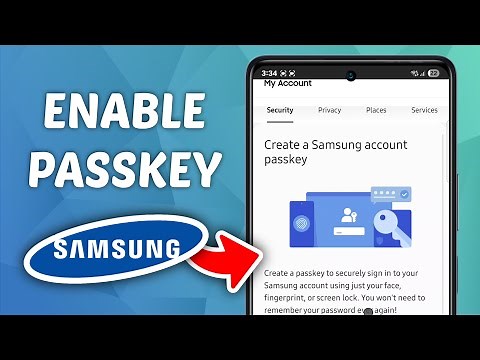 How to Enable Passkey on Samsung Account