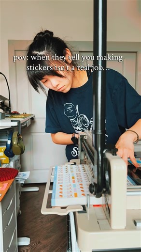 Kalon & Brian ✎ Stickers & Stationery on Instagram: "well it’s paying the bills 🤷‍♀️ this month’s subscription collection is a throwback to when I had a “real job” in the office with all the emotions, feelings, and passive-aggressive moments included 👍 I hope you can relate and find these stickers fun, and maybe use them to subtly express yourself to your coworkers 😁 You can grab this month’s subscription starting this Friday November 21 at 12pm PST 💕 #asmrsounds #bujostickers #artjourney #c