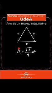 Área de un triángulo equilátero sin tener la altura
