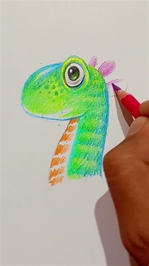 Cute Dinosaur Drawing 🦖 Easy Step by Step