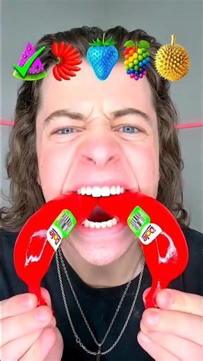 Reverse Eating🤣 Giant Rare Fruits ASMR!? 🍉🤤 #eating