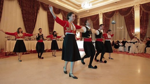 Sirtaki dance performance