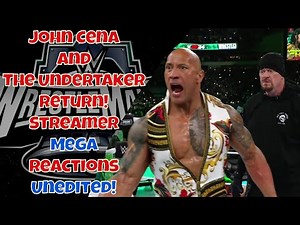 John Cena and The Undertaker Return at wrestlemania40! Streamers React Unedited! #wrestlemania #wwe