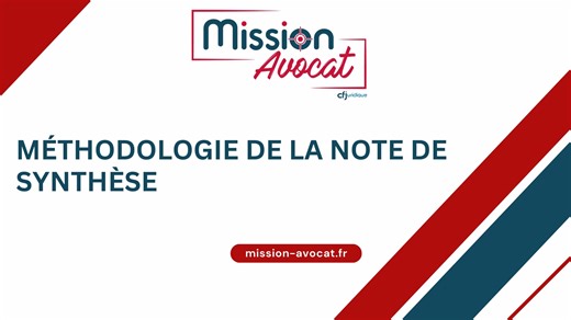 Méthodologie de la note de synthèse
